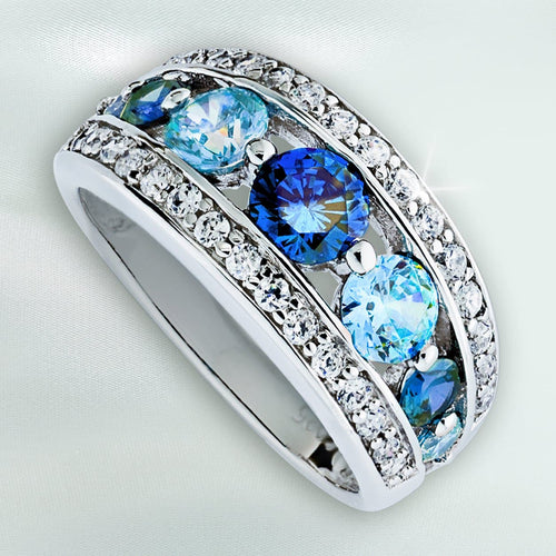 Daniel Steiger Ice Blue Martini Ring