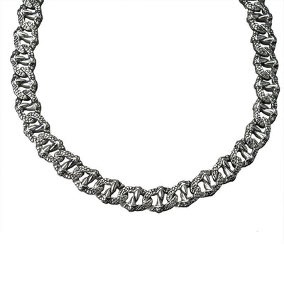 Dragon Claw Necklace crafted from stainless steel for men, featuring intricately designed claw-shaped links creating a bold, stylish jewelry statement.