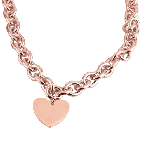 Daniel Steiger Tesoro Amore Rose Gold Necklace