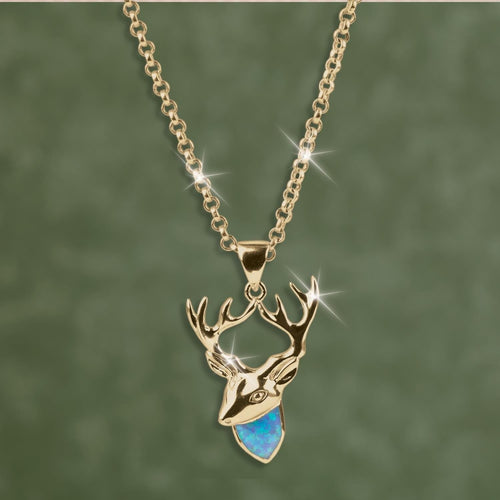 Daniel Steiger Opal Stag Pendant