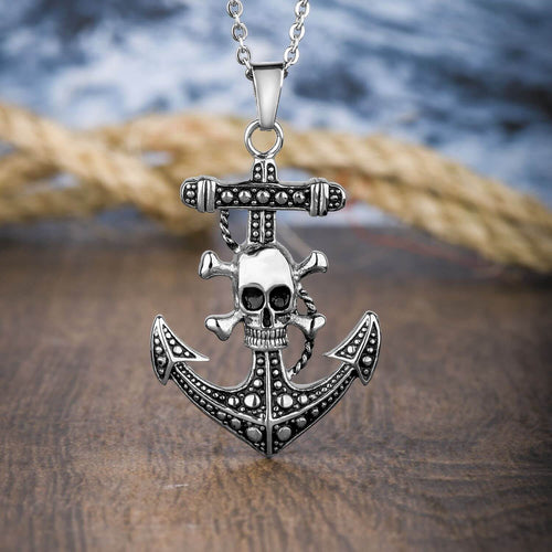 Daniel Steiger Anchors Aweigh Skull Pendant