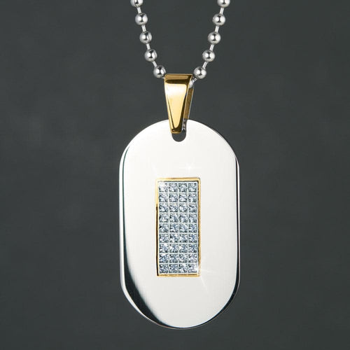 Daniel Steiger Diamonds and Steel Dog Tag