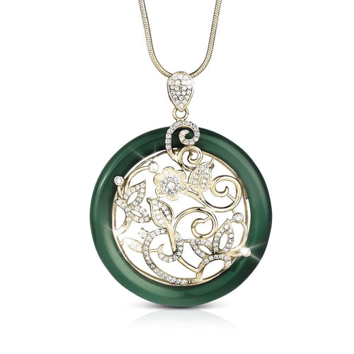 Daniel Steiger Verdant Oro Flower Pendant