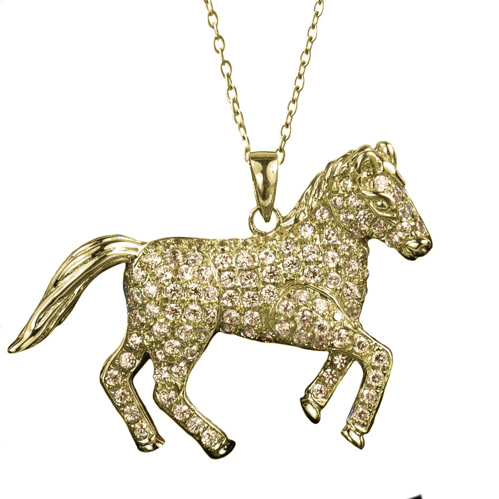 Daniel Steiger Wild Pony Gold Pendant