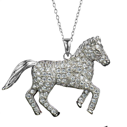 Daniel Steiger Wild Pony Rhodium Pendant