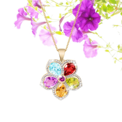 Daniel Steiger Rainbow Flora Pendant