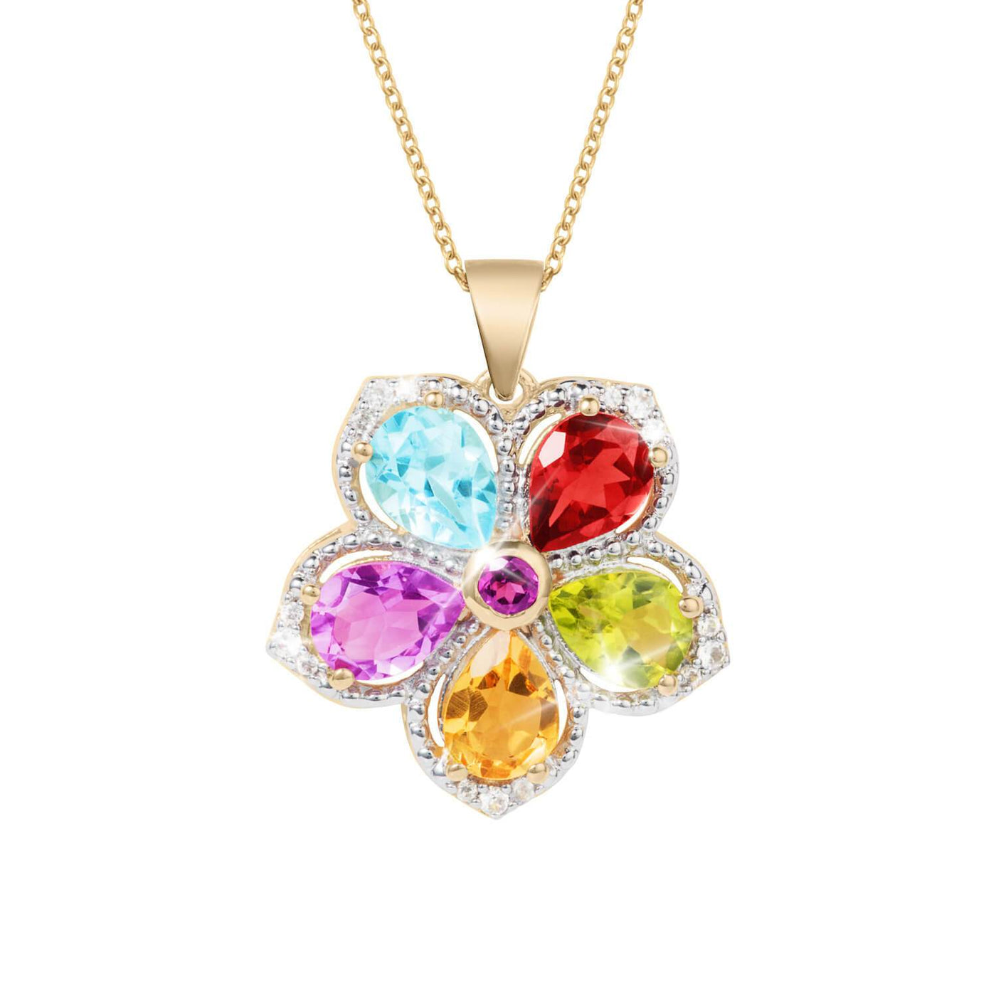 Daniel Steiger Rainbow Flora Pendant