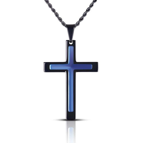 Daniel Steiger Midnight Black Cross Pendant