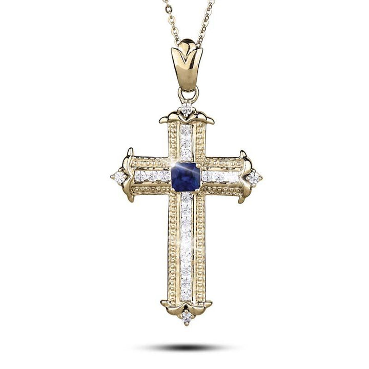 Daniel Steiger Sapphira Cross Pendant