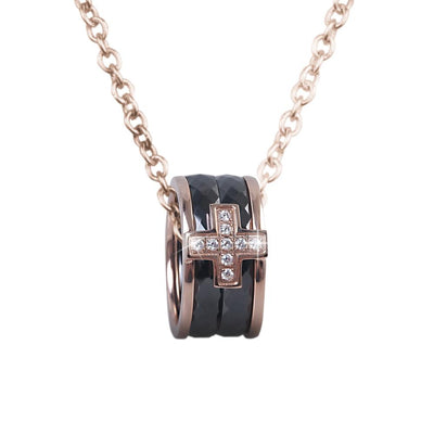 Daniel Steiger Ceramica Cross Pendant