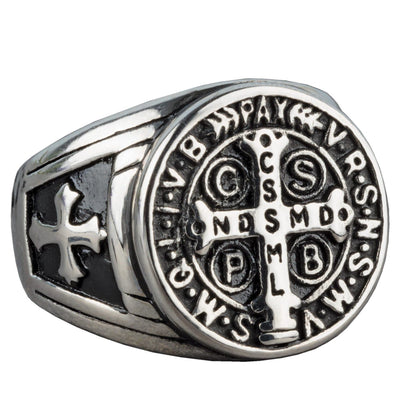 Daniel Steiger St Benedict Men's Steel Ring