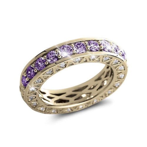 Daniel Steiger Portofino Amethyst Eternity Ring