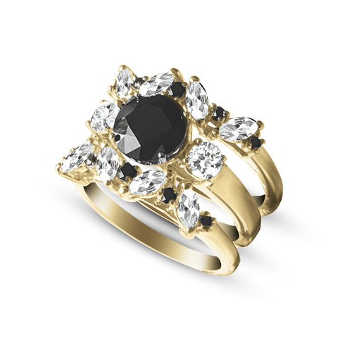 Daniel Steiger Kate Midnight Sapphire Trio Ring