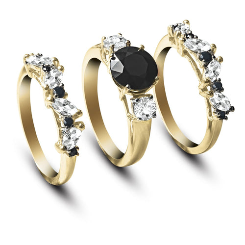 Daniel Steiger Kate Midnight Sapphire Trio Ring