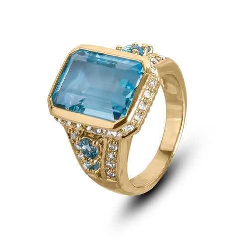 Daniel Steiger Bermuda Blue Topaz Ring