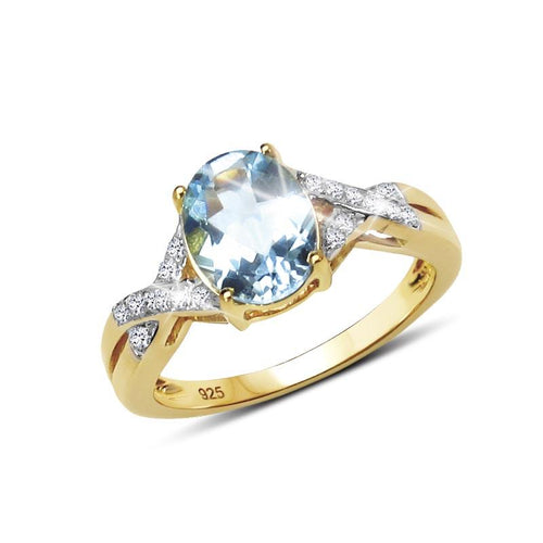 Daniel Steiger Majorelle Blue Topaz Ring