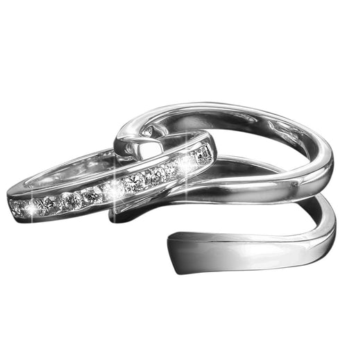 Daniel Steiger Twister Rhodium Ring