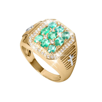 Daniel Steiger Excelsior Emerald Men's Ring