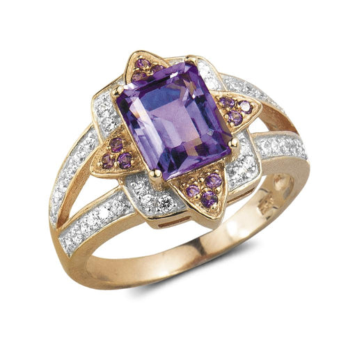 Daniel Steiger Amethyst Star Ring