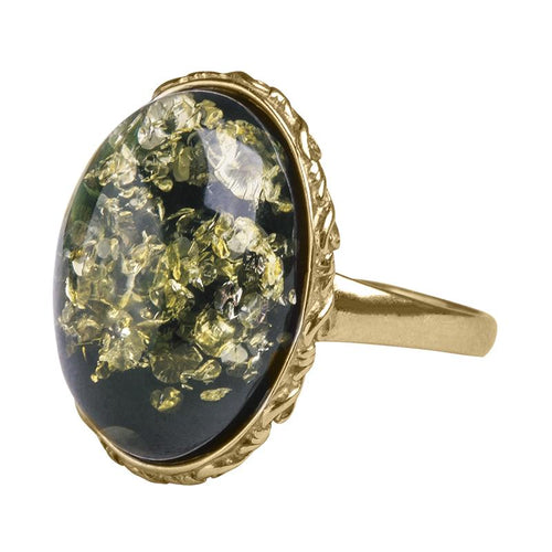 Daniel Steiger Green Amber Ring