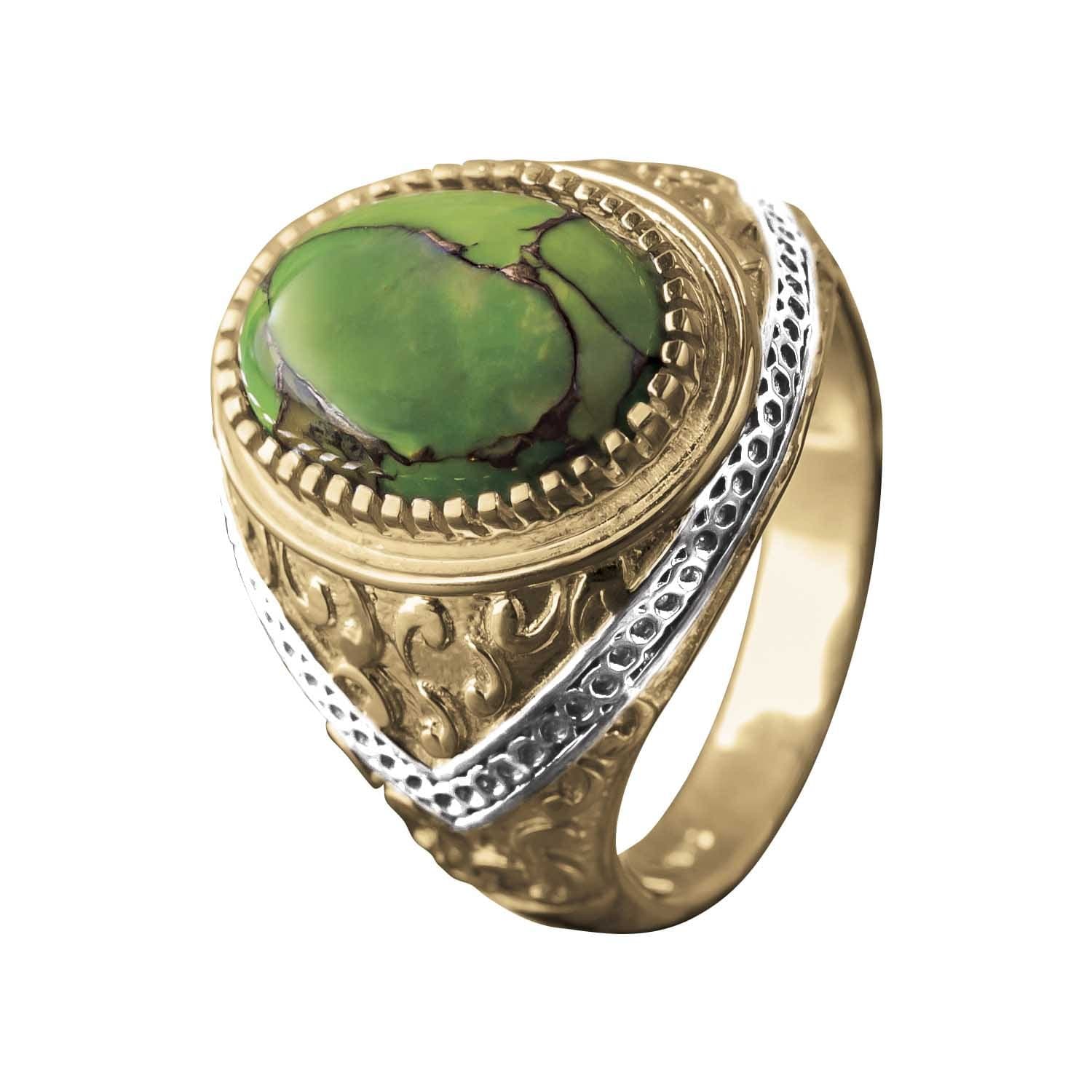 Daniel Steiger Green Copper Turquoise Ring