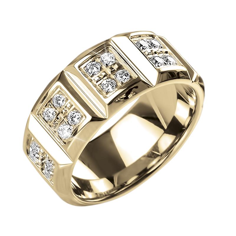 Daniel Steiger Pyramid Gold Ring