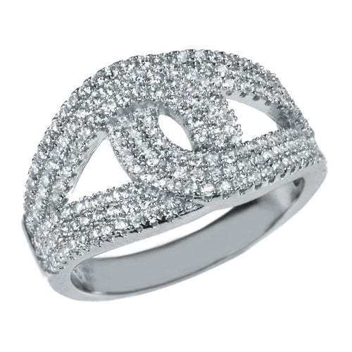 Daniel Steiger Eve Rhodium Ring