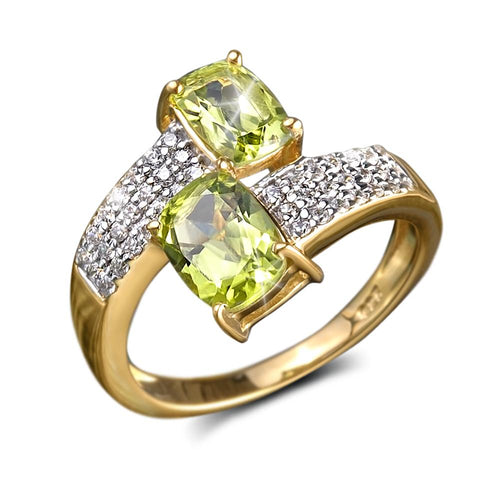 Daniel Steiger Peridot Hug Ring