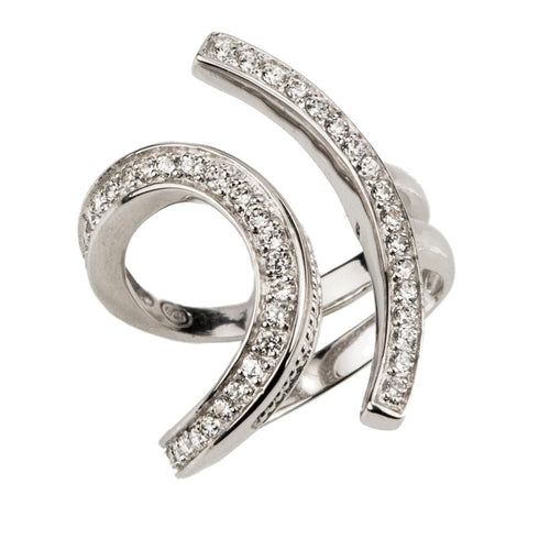 Daniel Steiger Lola Ring Rhodium