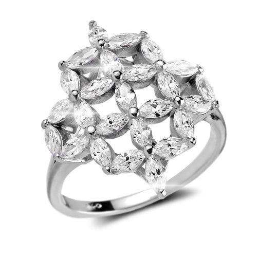 Daniel Steiger Floretta Rhodium Ring