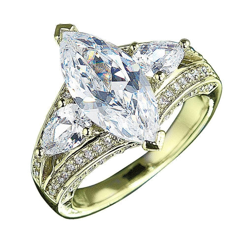 Daniel Steiger Millionaire Marquise Gold Ring