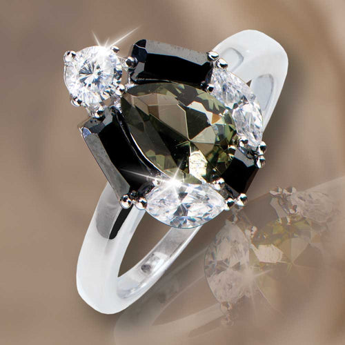 Daniel Steiger Smokey Pear Ring