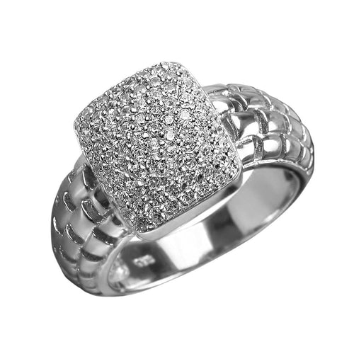 Daniel Steiger Star Spangled Rhodium Ring