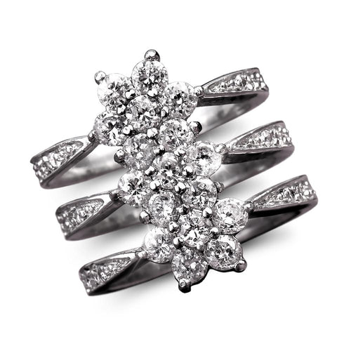 Daniel Steiger Flower Journey Rhodium Ring