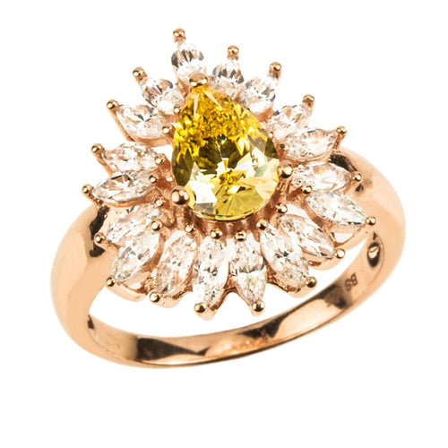 Daniel Steiger Canary Pear Ring