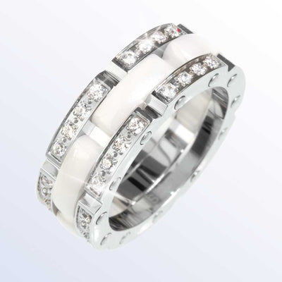 Daniel Steiger White Ceramic Ladies Ring
