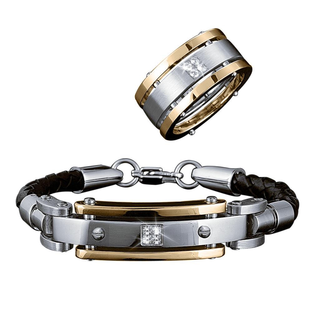 Daniel Steiger Men's Quattro Ring and Bracelet Collection